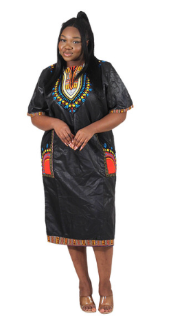 Royalty Files (Black Print Dress)