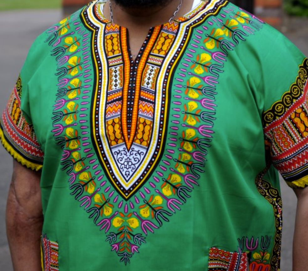 Green Dashiki Shirt