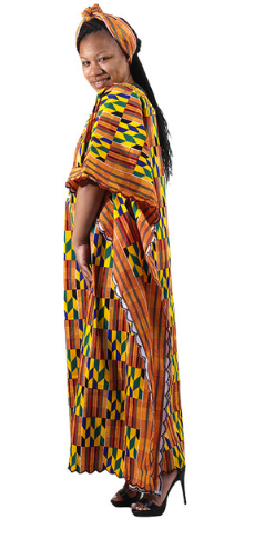 Summers calling (African Kente Kaftan Dress)