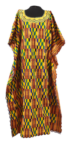 Summers calling (African Kente Kaftan Dress)