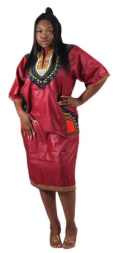 Royalty Files (Wine Print Dress)